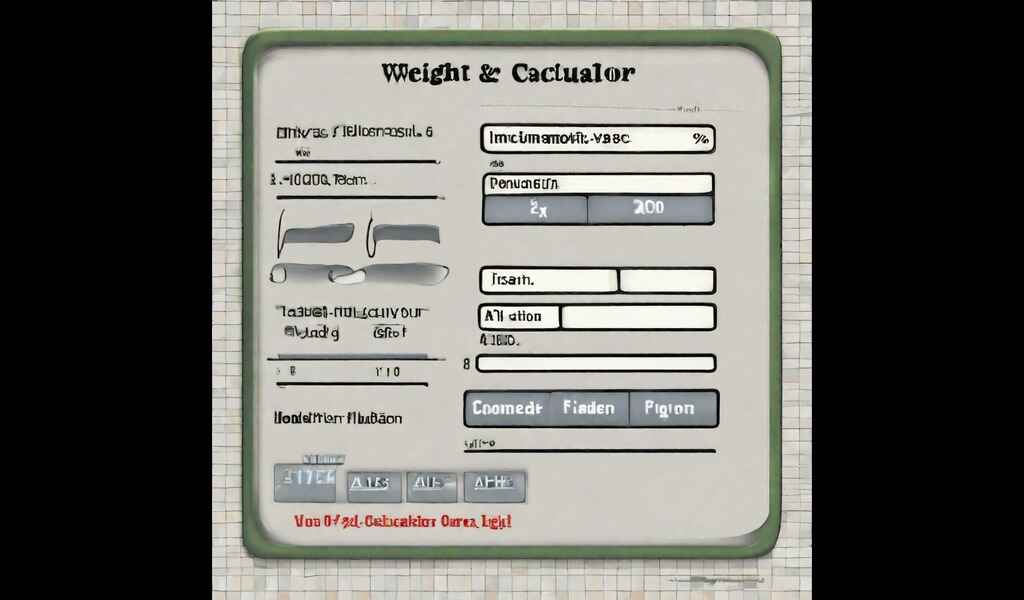 Image of Ideal weight Calculator;calculates your weight relative to the height